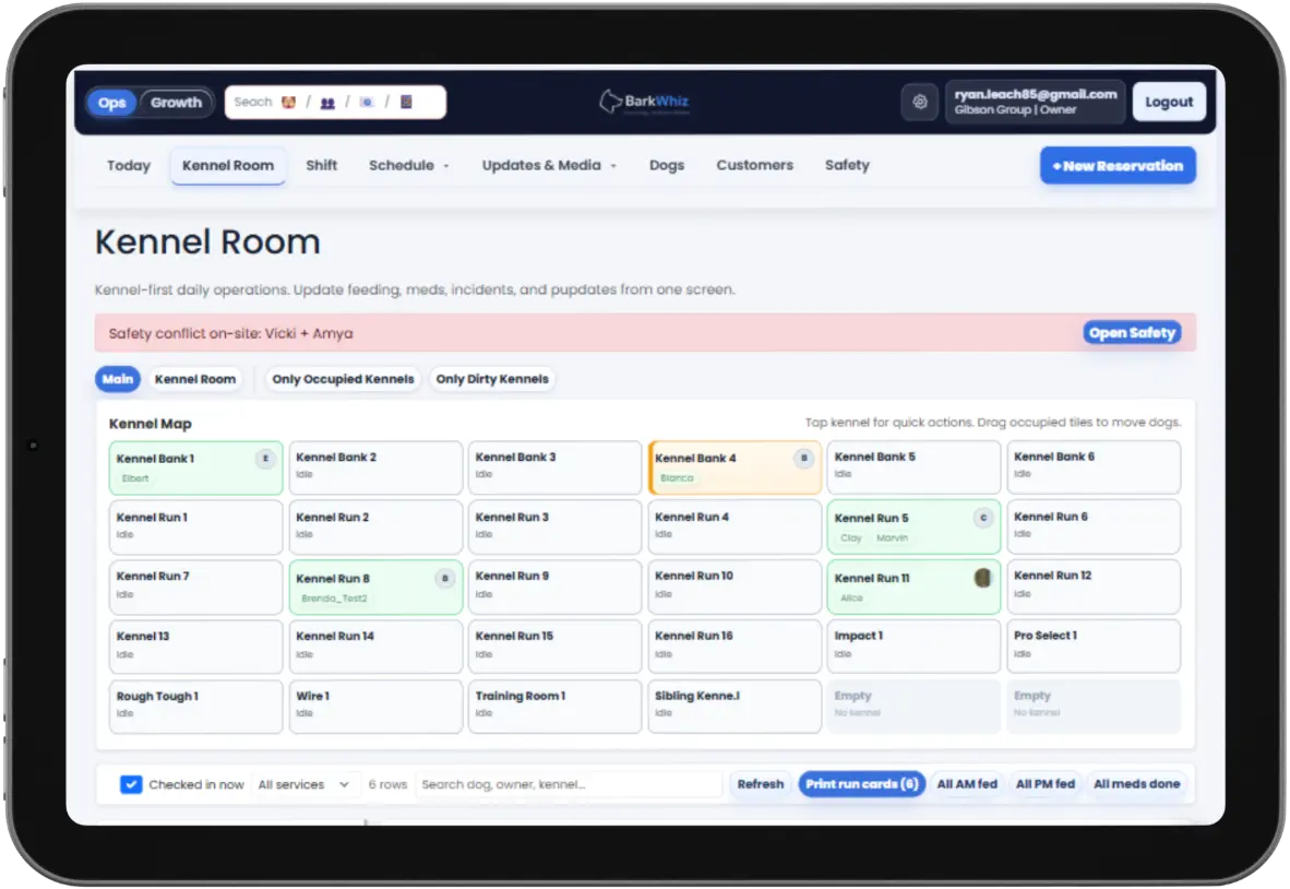 BarkWhiz iPad mockup